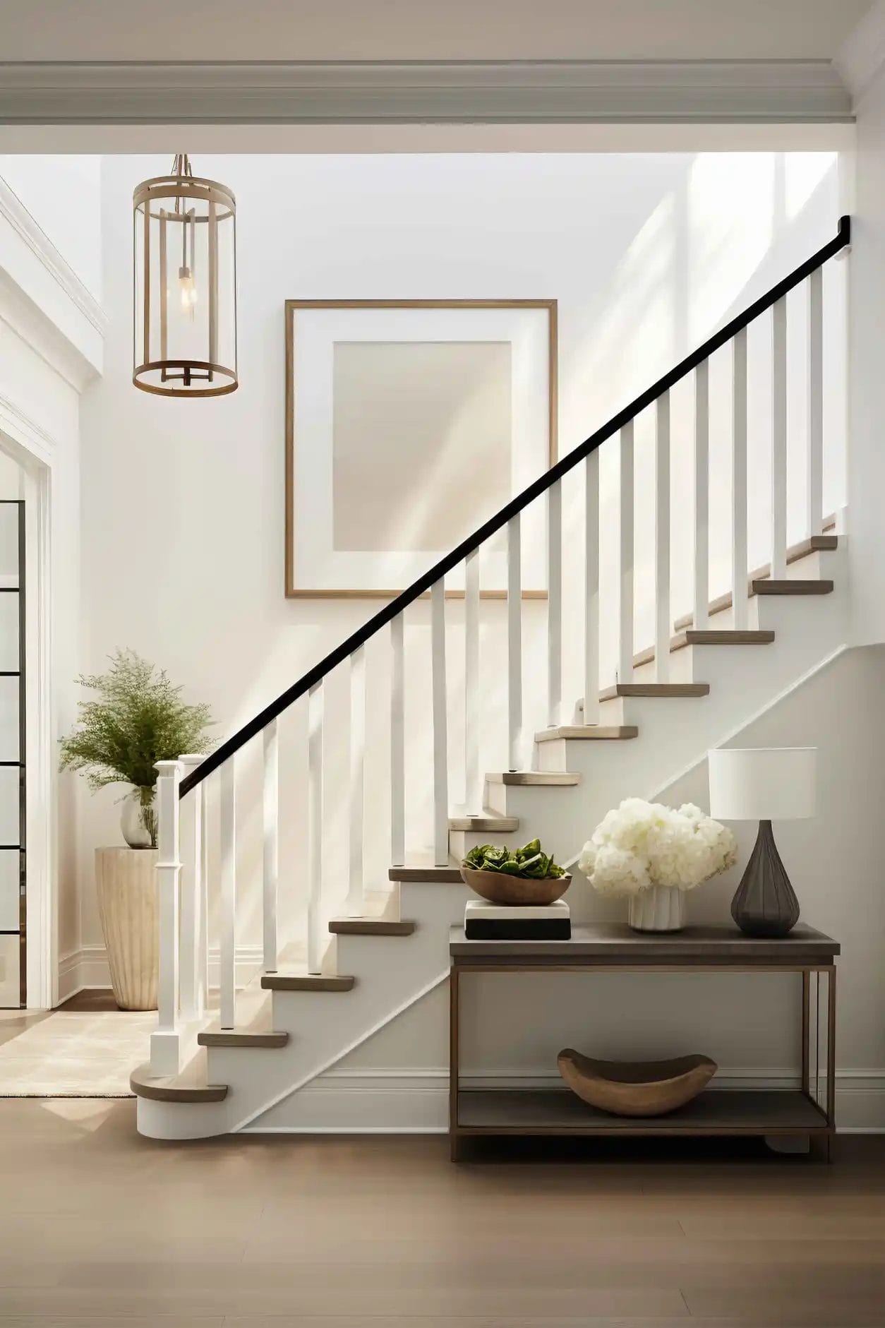 modern-styled-small-entryway La Importancia de las Escaleras en el Feng Shui: Consejos y Trucos